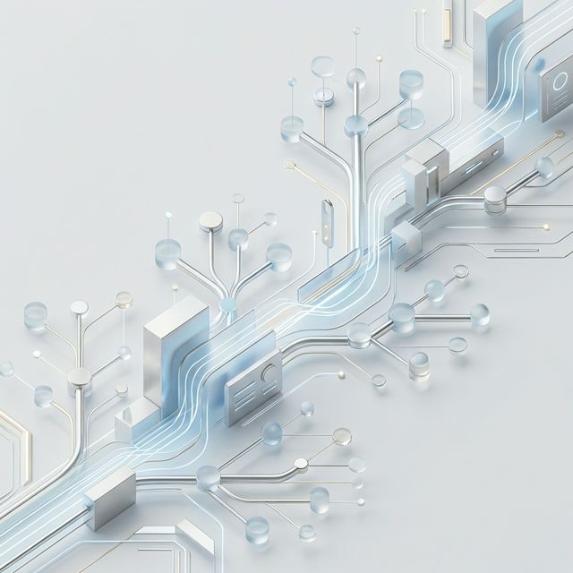 Abstract scaling technology representation