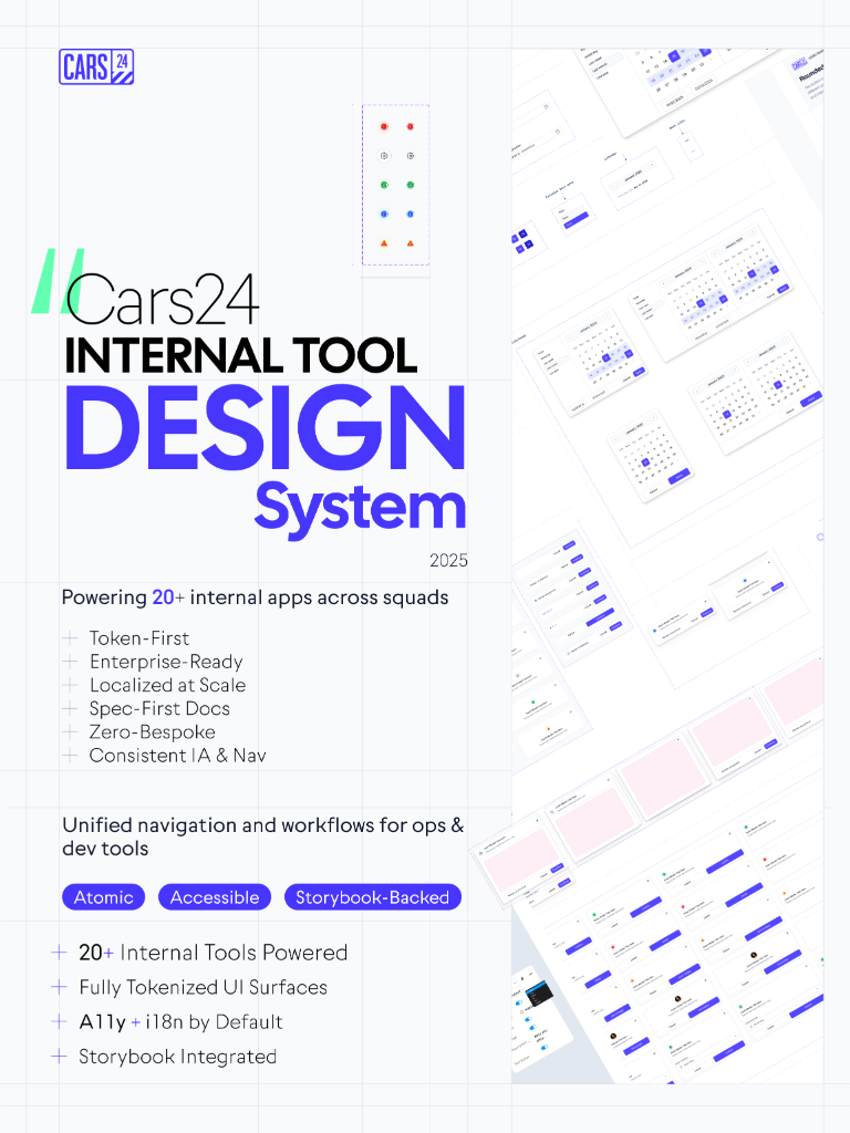 Cars24 Internal Tool Design System - Powering 20+ internal apps