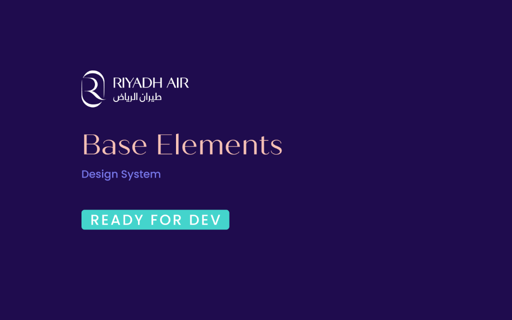 Riyadh Air Base Elements - Design system ready for development